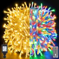 🎄 ollny christmas lights outdoor string lights 262ft 640 led super long twinkle with remote - warm white & color changing - 11 modes - waterproof indoor & outdoor decorations логотип