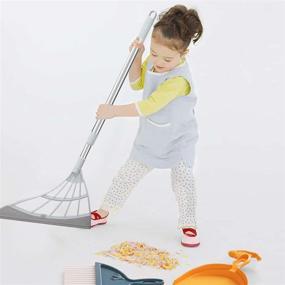 img 1 attached to 3-in-1 Multifunction Magic Broom Sweeper: Easily Remove Dirt, Hair, and Pet Hair, Dry Floors, Liquid & Glass Wiper - Perfect for Living Room, Kitchen, and Bathroom (Gray)