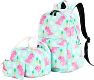 🦖 colorful lightweight dinosaur backpacks bookbags logo