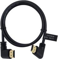 🔌 poyiccot 8k hdmi 2.1 cable 3.3ft - 8k 60hz video, 3d hdr - right angle hdmi male to left angle hdmi 2.1 cable for tv/xbox/ps4/ps5 - 48gbps high-speed transmission logo