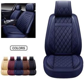 img 4 attached to OASIS AUTO Leatherette Automotive Accessories Interior Accessories for Covers