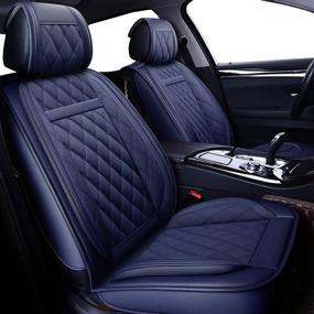 img 2 attached to OASIS AUTO Leatherette Automotive Accessories Interior Accessories for Covers