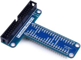 img 2 attached to 🔌 Enhance Your Raspberry Pi with kuman RPi GPIO Breakout Expansion Kit: T-Type Expansion Board, Solderless Breadboard, Extension Cable, Jump Wires K80