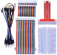 🔌 enhance your raspberry pi with kuman rpi gpio breakout expansion kit: t-type expansion board, solderless breadboard, extension cable, jump wires k80 logo