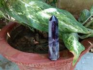 🔮 genuine amethyst obelisk tower: crystal therapy with free booklet - jet international, 8 facet aura rock crystal, natural polished earth spirit balancing gemstone for chakra healing, energy reiki, and psychic gift therapy логотип