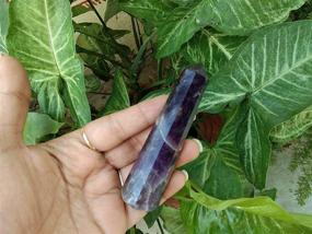 img 3 attached to 🔮 Genuine Amethyst Obelisk Tower: Crystal Therapy with Free Booklet - Jet International, 8 Facet Aura Rock Crystal, Natural Polished Earth Spirit Balancing Gemstone for Chakra Healing, Energy Reiki, and Psychic Gift Therapy