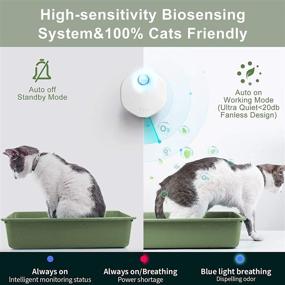 img 2 attached to 🐱 Intelligent Sensor Electronic Cat Litter Deodorizer: 99.9% Dust-Free, Long-lasting Battery, Multi-purpose for Cat Litter Box, Restroom, Wardrobe, Kitchen, Car, and More