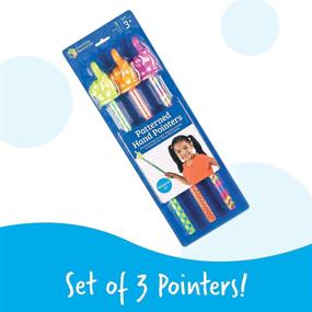 img 1 attached to 🎓 Learning Resources Patterned Hand Pointers: Homeschool and Classroom Pointer Set for Kids, Reading Pointers, 3-Pack, Ages 3+