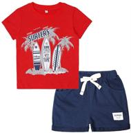 little clothing summer graphic shorts boys' clothing and clothing sets logo