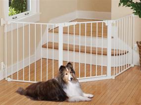 img 3 attached to 🚪 Command Pet Custom Fit Gate: Perfectly Sized at 29.5" for a Neat & Stylish White Look