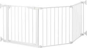 img 4 attached to 🚪 Command Pet Custom Fit Gate: Perfectly Sized at 29.5" for a Neat & Stylish White Look