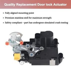 img 2 attached to 🔒 WMPHE Power Door Lock Actuator Front Left Driver Side - Compatible with Cadillac Escalade 2003-2006 Chevrolet Avalanche Silverado - OE# 931-318 15053681 - Door Latch Lock Actuator