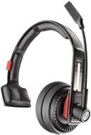 voyager 104 bluetooth headset by plantronics - over the head headset with microphone designed for truckers logo