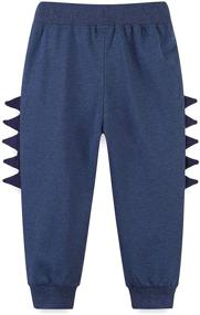 img 1 attached to HILEELANG Toddler Boy Sweatpants Kids Sport Jogger Cotton Active Casual Playwear Sweats Pants 2-Pack