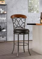 🪑 hillsdale furniture dundee swivel bar stool in dark coffee - stylish seating for a classy bar experience logo