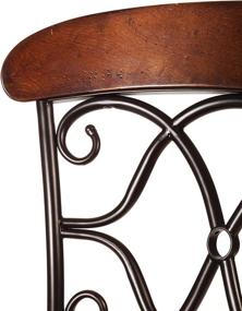 img 2 attached to 🪑 Hillsdale Furniture Dundee Swivel Bar Stool in Dark Coffee - Stylish Seating for a Classy Bar Experience