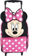 ✨ minnie mouse softside rolling backpack: adorable & convenient travel companion! логотип