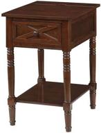 🏮 convenience concepts oxford end table with charging station, espresso - convenient country style logo