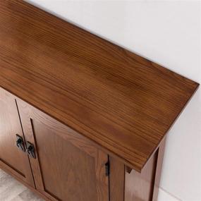 img 1 attached to Organize in Style: Leick Favorite Finds Oak Storage Cabinet Hall Stand