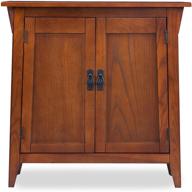 organize in style: leick favorite finds oak storage cabinet hall stand логотип