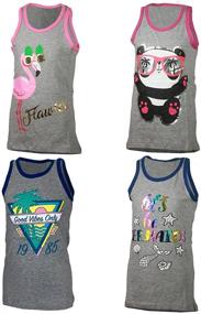 img 2 attached to 👚 Girls' Clothing: Sleeveless Designs by MISS POPULAR, Perfect for Tops, Tees, and Blouses