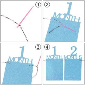 img 3 attached to 🎉 Qibote — Баннер с фотографиями для празднования первого дня рождения малыша — декоративное украшение на вечеринку и реквизит для фотосессии