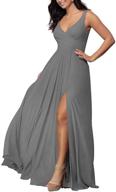 👗 chiffon bridesmaid dresses v neck - lilibridal women's clothing and dresses logo