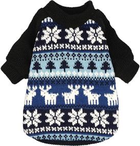 img 1 attached to Fitwarm Christmas Knitwear Snowflake Pullovers