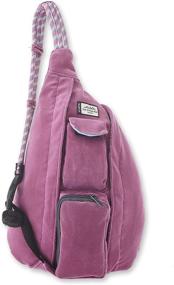 img 4 attached to 🎒 Optimized for SEO: KAVU Mini Rope Corduroy Sling Backpacks - Perfect Casual Daypacks