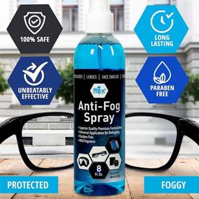 img 2 attached to 👓 Long-Lasting Defogger: Medpride Premium Anti Fog Spray for Glasses - Prevents Fogging of Eyeglasses, Safety Glasses, Goggles, Masks, Lenses, Face Shields & More! Universal, Paraben-Free Antifog Spray