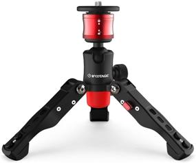 img 4 attached to 📷 IFOOTAGE Tabletop Tripod, Mini Tripod with Quick Release Plate for DSLR Camera, Video Camcorder, Mobile Phone, and Action Cameras - Max Load 17.6 lbs