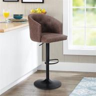 maison arts adjustable barstool mid back logo