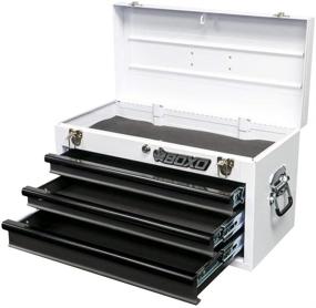 img 1 attached to 🔧 Boxo USA Hand Carry 3-Drawer Toolbox: Durable and Functional (White)