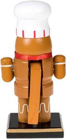 img 1 attached to 🎄 Clever Creations 6 Inch Gingerbread Man Nutcracker: Festive Christmas Décor for Shelves and Tables