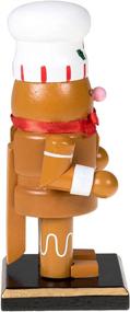 img 2 attached to 🎄 Clever Creations 6 Inch Gingerbread Man Nutcracker: Festive Christmas Décor for Shelves and Tables