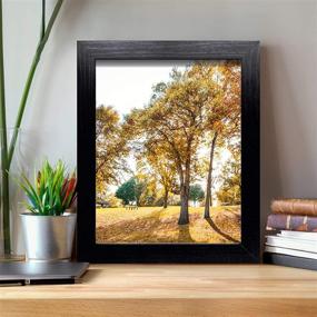 img 1 attached to 🖼️ Set of 3, Rustic 8x10 Picture Frames with High Definition Glass - Wall/Tabletop Photo Frame Decor