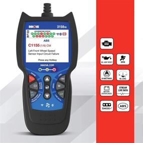 img 2 attached to 🚗 Сканер Innova 3150RS OBD2 / Считыватель кодов для автомобилей с ABS, SRS, данными в реальном времени и сбросом индикатора обслуживания
