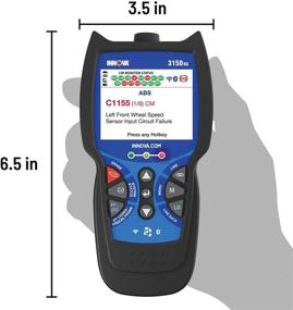 img 1 attached to 🚗 Сканер Innova 3150RS OBD2 / Считыватель кодов для автомобилей с ABS, SRS, данными в реальном времени и сбросом индикатора обслуживания