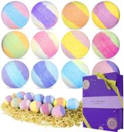 🧖 spa luxetique handmade bath bombs gift set - 12 rich shea butter 3.2oz fizzies with essential oils for women, perfect for mom, birthday, and christmas gifts logo