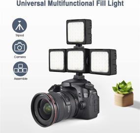 img 3 attached to Andoer CL-36 2000mAh Bi-Color LED Video Light 2800K-8500K LCD Display Vlog Fill Light with 3 Cold Shoe Mounts