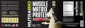 img 1 attached to NutraBio Muscle Matrix Protein Vanilla Sports Nutrition