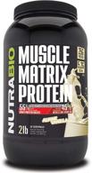 nutrabio muscle matrix protein vanilla sports nutrition logo