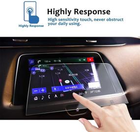 img 2 attached to ⚙️ LFOTPP 2019 2020 2021 Cadillac XT4 2020+ Cadillac CT4 Navigation Screen Protector - Clear Tempered Glass Touch Infotainment Screen Guard with Scratch-Resistant & Extreme Clarity