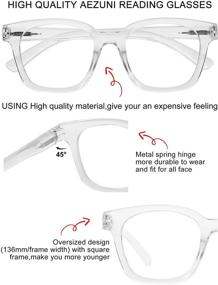 img 1 attached to 👓 AEZUNI Large Reader Reading Glasses for Women - 1.0 1.25 1.5 2.0 2.5 3.0 3.5 4.0 5.0 6.0