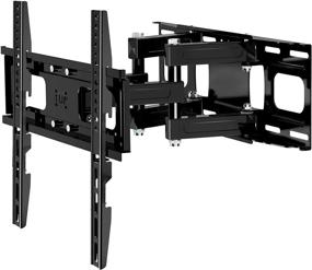 img 4 attached to 📺 Height Adjustable Chainstone Full Motion TV Wall Mount Bracket for 32-65 Inch LED LCD OLED Flat Curved TVs, Dual Articulating Arms with Swivel Tilt Rotation, Supports up to 121lbs, Max VESA 400x400 mm