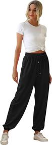 img 2 attached to 👖 Stylish Women's Cinch Bottom Sweatpants: High Waist, Pockets & Athletic Fit for Sporty Gym or Lounge Comfort