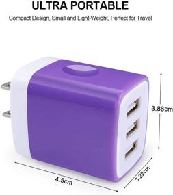 img 3 attached to 🔌 GiGreen USB Plugs: Multi Port Charging Block for iPhone, Samsung Galaxy, Moto, Pixel - Fast 3.1A Power Adapter Cube