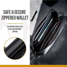 img 3 attached to OneTigris Waterproof Zippers Wallet CASSETTE Men's Accessories for Wallets, Card Cases & Money Organizers