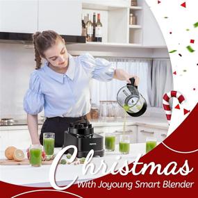 img 3 attached to 🍹 Enhance Your Kitchen Experience with the JOYOUNG 1200W LED Touchscreen Glass Blender for Shakes and Smoothies - 60 Oz & 8 Presets