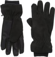 men's accessories: dockers fleece glove 🧤 in black (large) - gloves & mittens logo